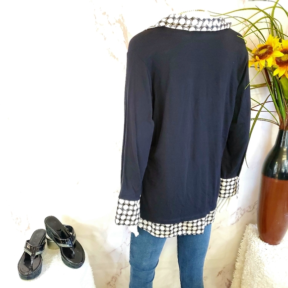 Macy's Style & Co layered look tunic shirt - Picture 5 of 6